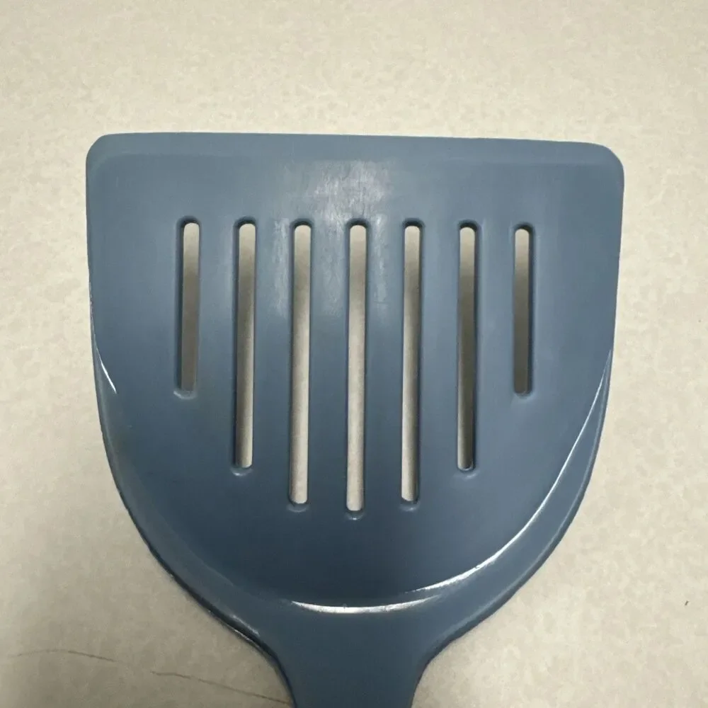 VTG Ekco Spatula Nylon Wide Slotted  Turner Blue Lightweight USA